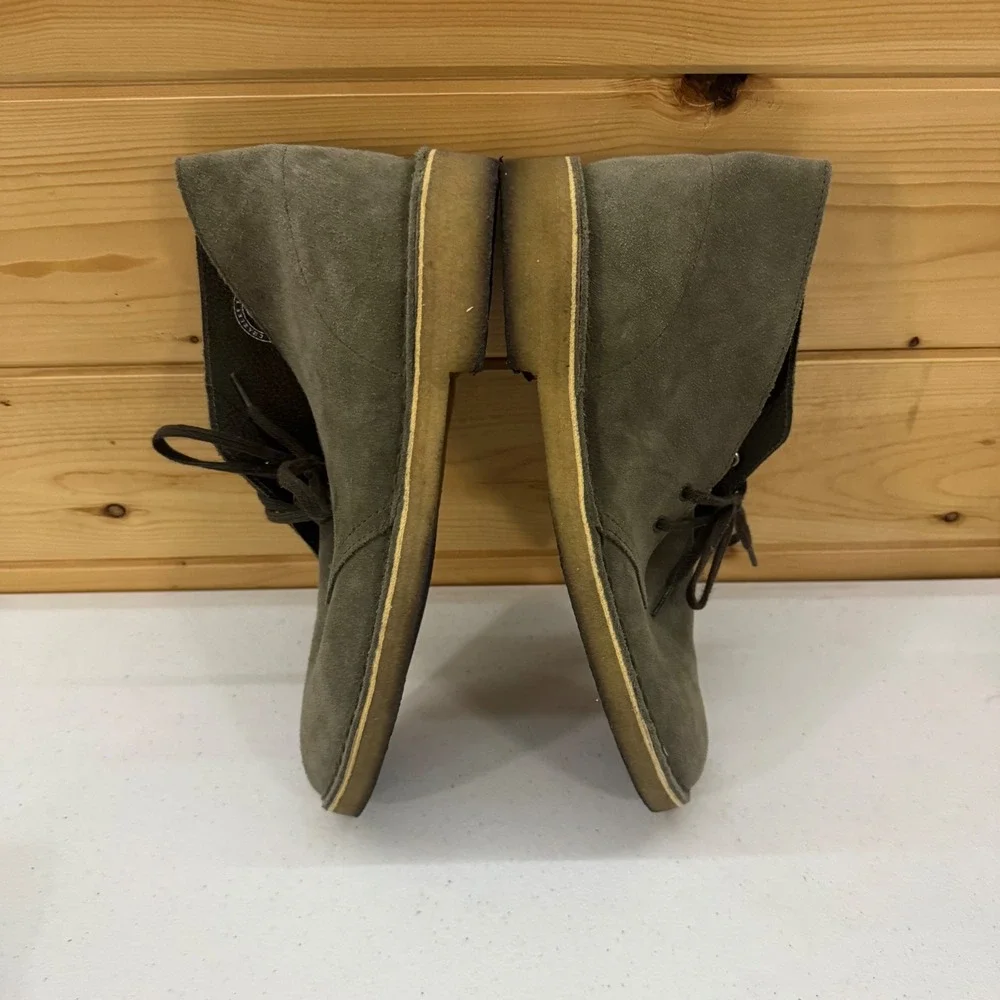 Clarks Originals Desert Boots Mens 7 Olive Green Suede Chukka 261382347060